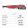 90° Electric Right Angle Ratchet Wrench with Lithium Battery