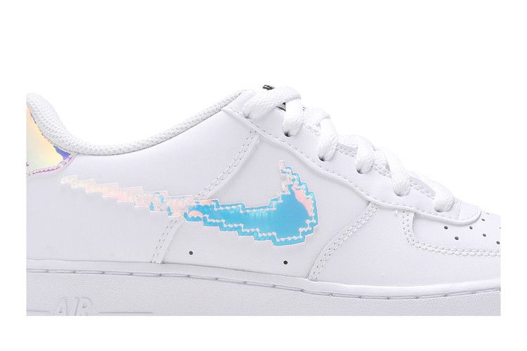 Kids' Sneakers Nike Air Force 1 LV8 Digital Swoosh (GS) White/Multi-Color/Black