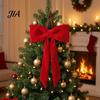 Indoor Festive Wall Decorations Velvet Bow Christmas Decoration, Soft Plush Xmas Tree Elegant Bows for Door Lintels Ornament DIY Wall, Mirror, Wreath,
