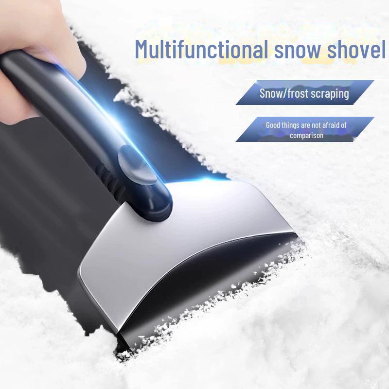

Multifunctional Stainless Steel Snow Shovel with Brush and Ice Scraper for Cars как