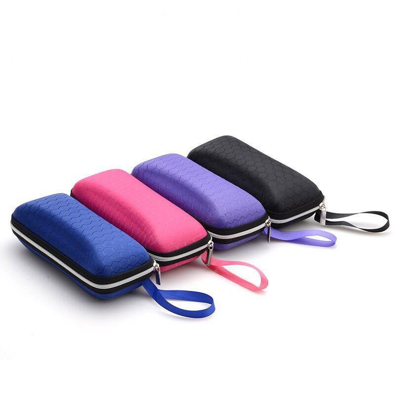 Sunglasses Case with Zipper, Anti-Pressure Design, Unisex, Fresh Korean Style for Outdoor Sports, Includes Free Shipping