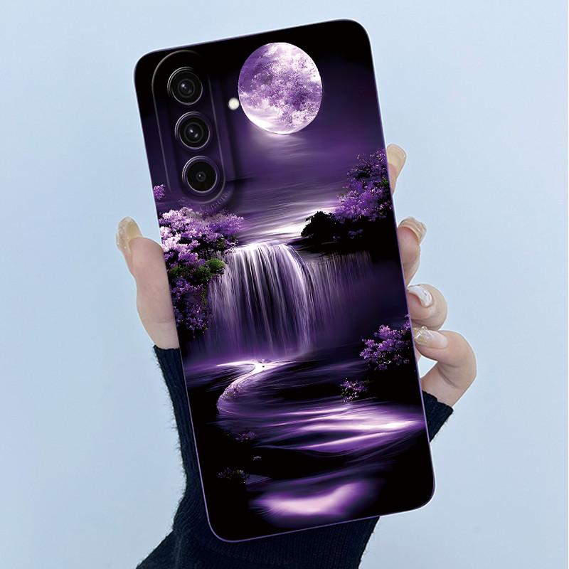 For Samsung Galaxy A37 A57 5G Case Fashion Simplicity Oil Painting Flower Silicone Soft Casing New Design Shockproof Back Cover