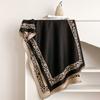 Leopard Print Jacquard Imitation Cashmere Scarf Women'S Short Fringed High-End Shawl