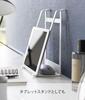 Yamazaki Tower Laptop Tablet X X H10cm Model 1626 Two-Way & Stand, White, W21.3 D26.5 (Horizontal),
