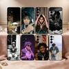 Schwarze, weiche Silikon-Handyhülle mit dem amerikanischen Rapper YB für Samsung S25, S24, S21, S22, S23, S30, Ultra, S20, Plus, Fe, Lite