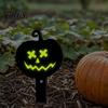 Fun Halloween Gifts for Gardeners 9Pcs Pumpkin Ghost Garden Stake, Lighted 2D Acrylic Yard Decor Glowing Holiday Accessories Lawn Path, Spooky Outdoor