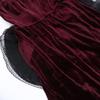 Dark Gothic Floor-Length Lace-Up Punk Skirt - Halloween Irregular Style