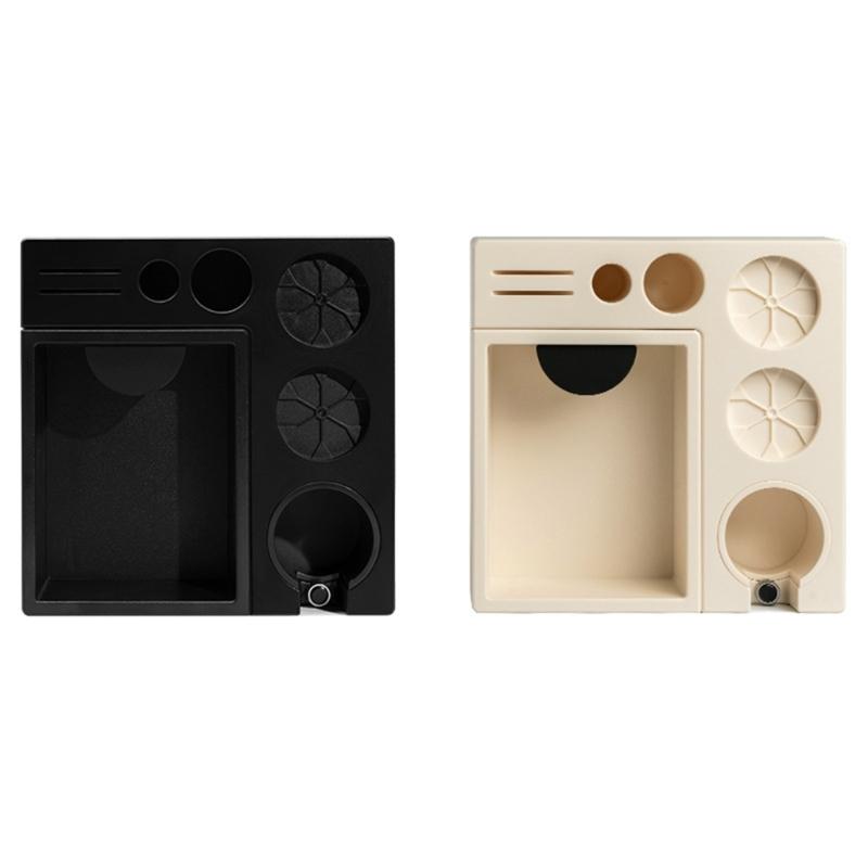 Estação de Ferramentas de Café ABS Durável com Knockbox Removível e Layouts Ergonômicos para Montagens de Preparo Eficientes