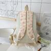 Set de Mochila de Nylon de 3 Piezas Linda Mochila Escolar con Estampado de Lazo para Niñas Mochila Grande con Bolso de Hombro Estuche para Lápices