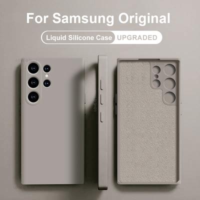 Custodie per S24 Ultra Plus Custodie per telefoni di lusso in silicone liquido per Samsung S24 Galaxy S24 S23 Ultra S24Ultra Plus Cover posteriore antiurto