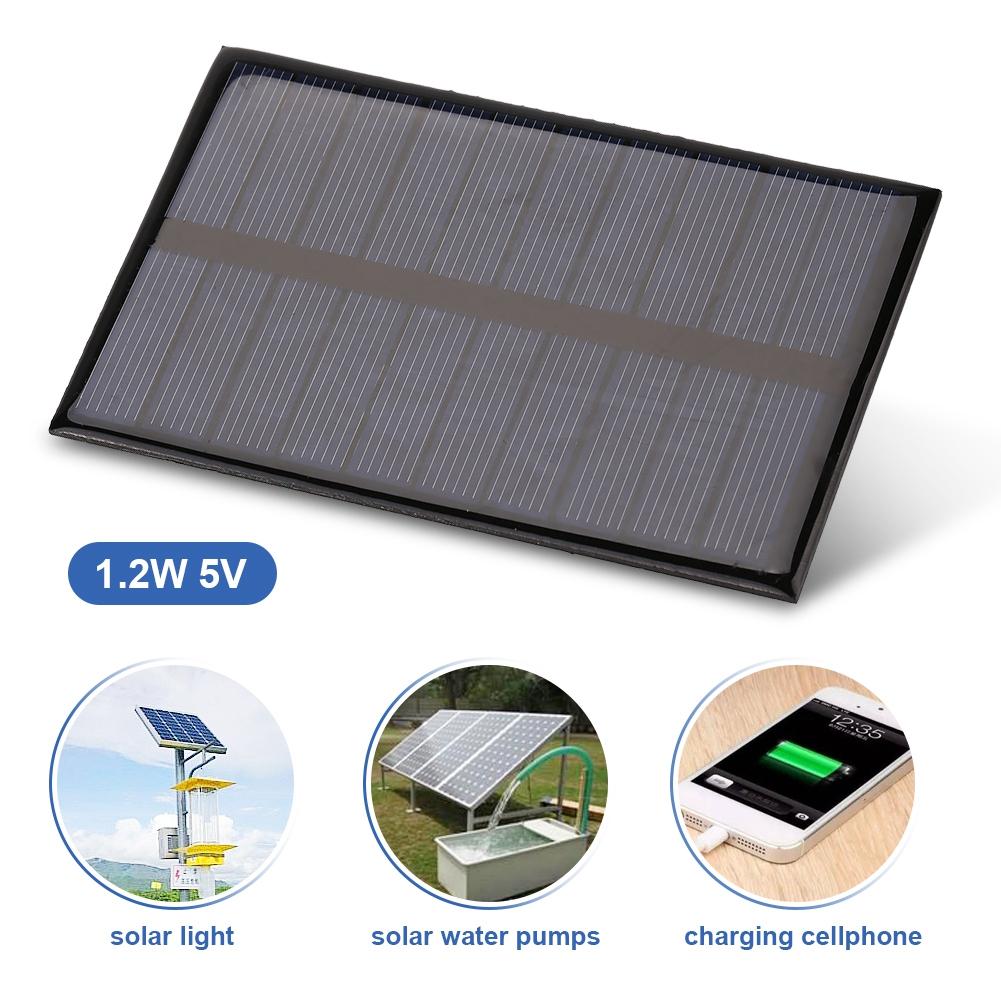 1.2W 5V Mini Portable Polycrystalline Solar Panel DIY Power Module Charger 110*69mm