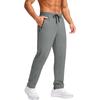 Mens Casual Breathable Solid Color Quick Dry Sports Long Pants