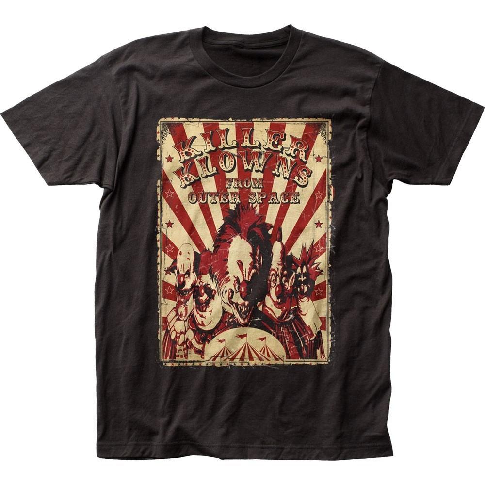 Killer Klowns From Outer Space Circus Flyer Mens T Shirt Classic Movie Tee Black Unisex T-Shirt M
