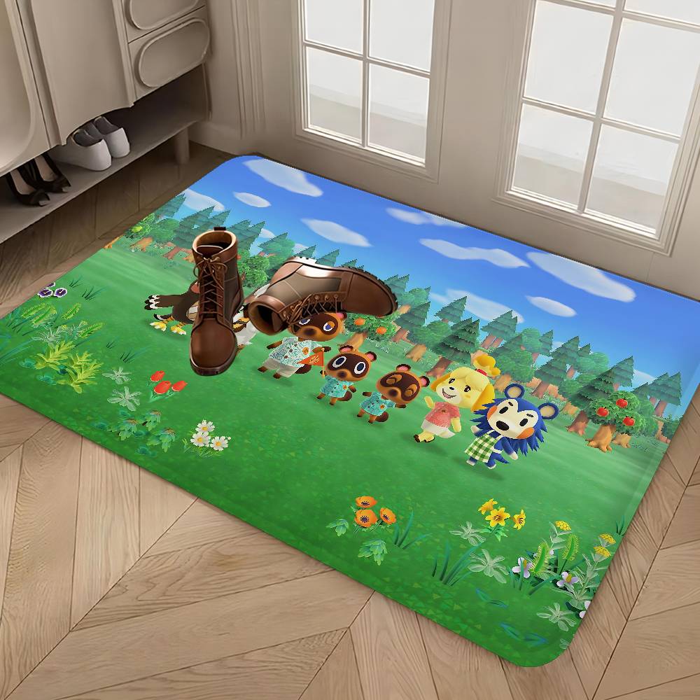Animal C-Crossing Kitchen Mat Kids Room Bedroom Decoration Balcony Anti-Slip Doormat Living Room Alfombra