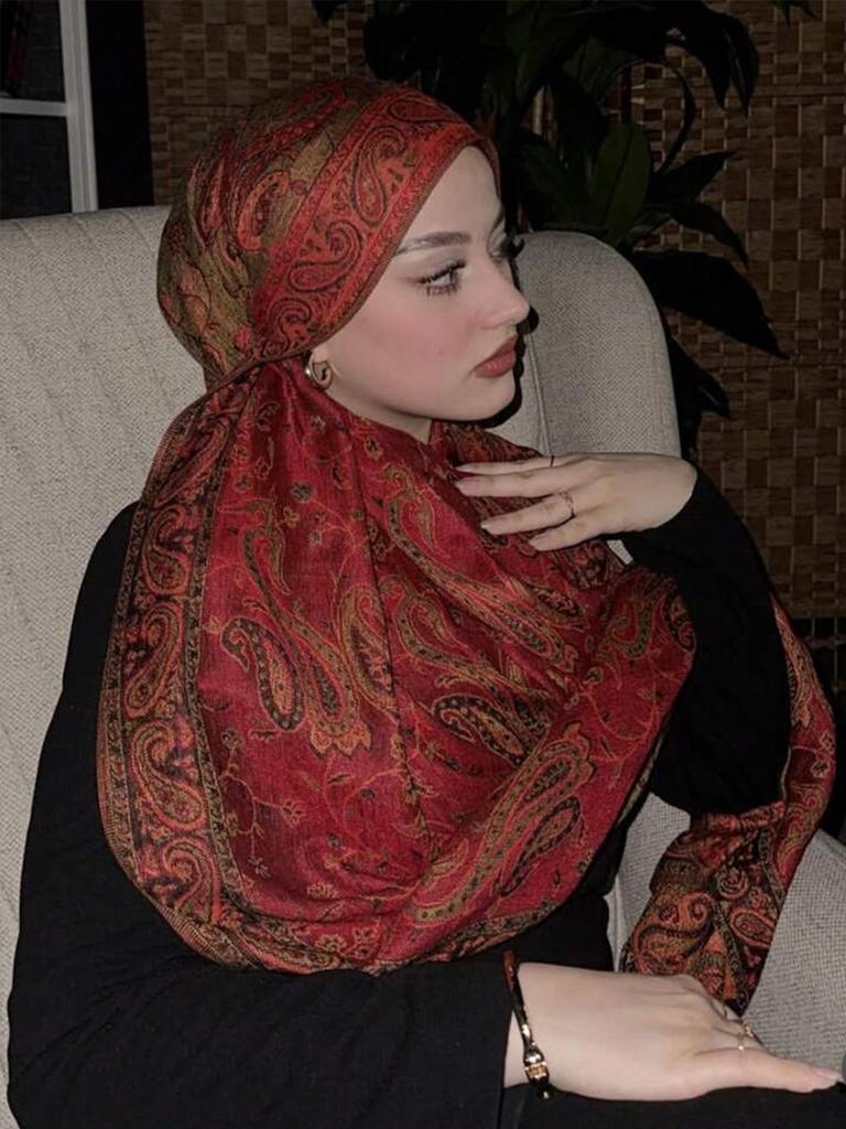 Bohemia Pashmina Hijab Scarf Long Muslim Shawl Female Foulard Soft Turban Head Wraps For Women Headband Luxury