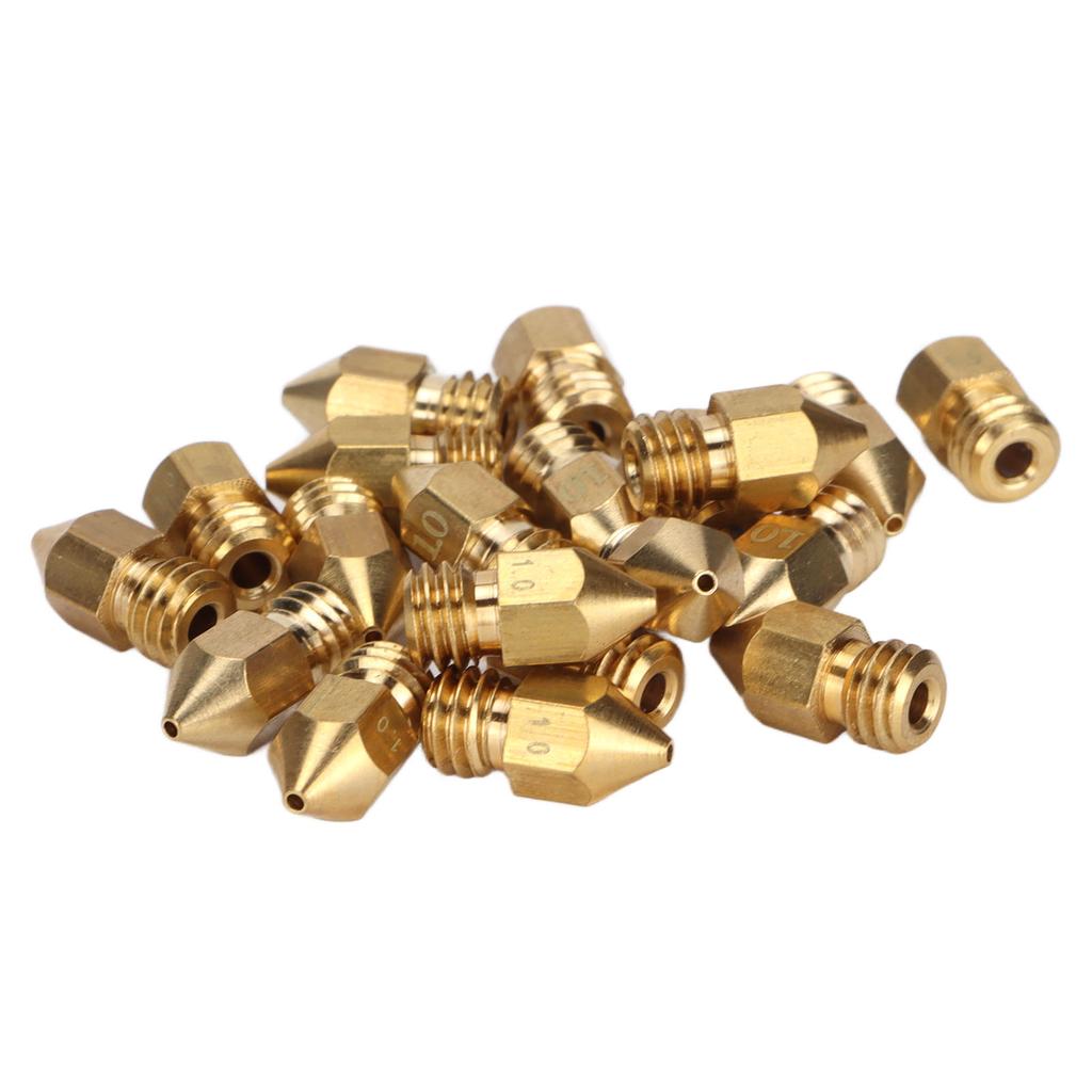 Kit 20 buc Duze MK8 1.75mm Filet M6 Duze Extruder Lustruite cu Cutie de Depozitare pentru Imprimantă 3D