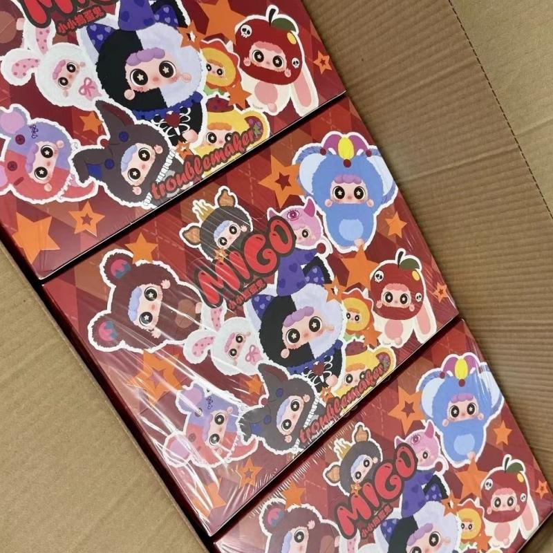 New  Genuine Migo Little Troublemaker Series  Cute Vinyl Face Pendant Toys Migo Bag Pendant Festvial Surprise Gifts