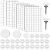 680pcs Self-Adhesive Screw Hole Stickers & Covers, 0.47in 0.59in 0.83in Dust-Proof White Furniture Caps for Wood Screws, Self Tapping