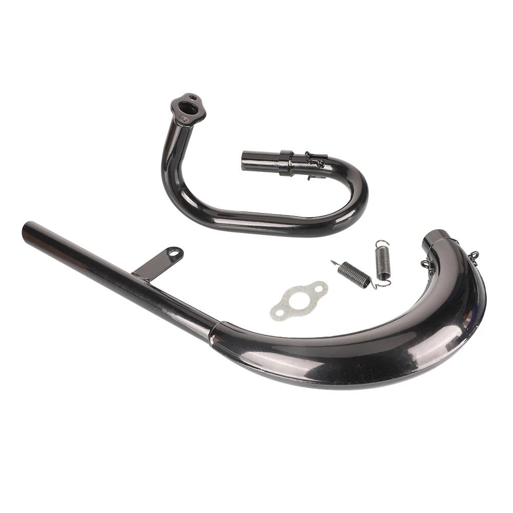 Split Pipe Exhaust Muffler For 2 Stroke 50cc 66cc 80cc 100cc Engine Gas Motorized Bicycle Motor Bike Parts