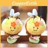 Holding Cute Bee Flower Basket Plush Toy Pendant Keychain For Decoration Bag