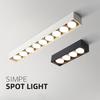 Modern Ceiling Downlight Spotlight Living Room Adjustable Lighting Angle LED Ceiling Lights Minimalist Long Strip Aisle Lamp