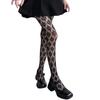 Sheer Floral Pattern Mesh Tights Breathable Nylon Fabric Pantyhose Hollowout Lace Fishnet Stockings For Women Hosiery