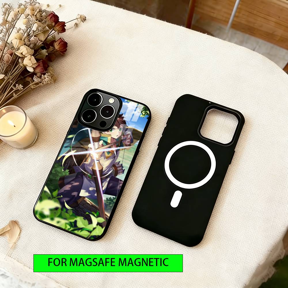 Konosuba Phone Case For iPhone17,16,15,14,13,12,11 Plus,Pro Magnetic with Magsafe Wireless Charging