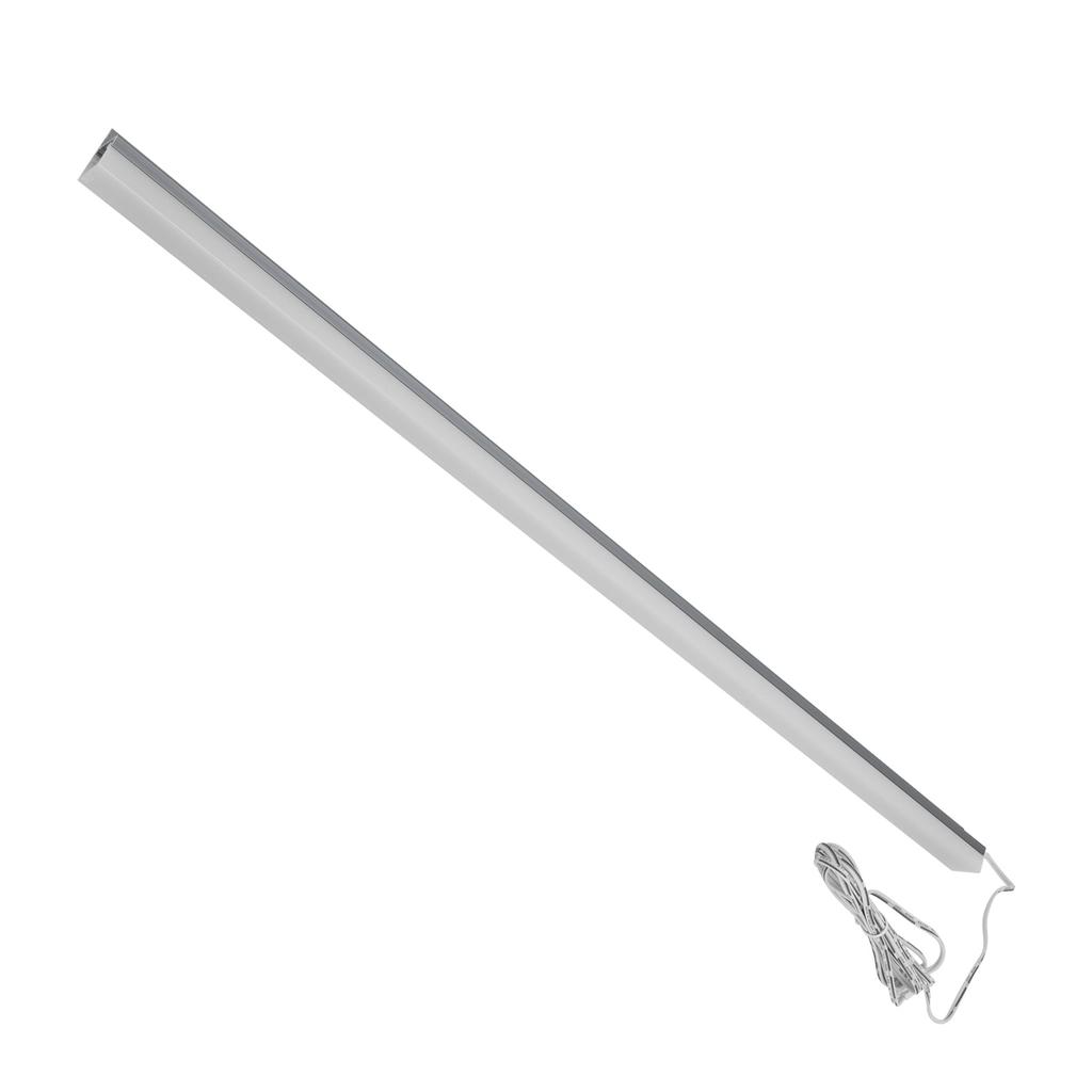 LED Under Cabinet Lamp Long Strip 18mm Wood Laminate Light for Bookcase Closet Warm Light DC12V