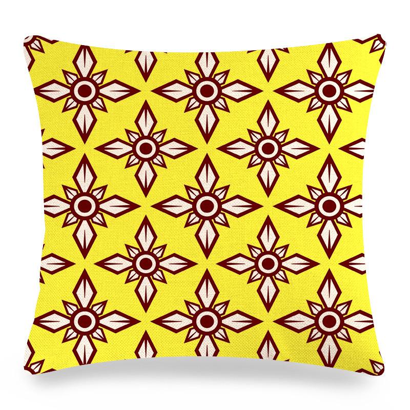 Home Decor Colorful Patterns Decorative Digital Print Pattern Cushion Cover Suitable for Sofa Bedroom Car Pillow Cover