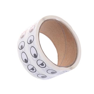 1000Pcs/Roll Self-Adhesive Eye Stickers Mini Eye Shaped Diy Sticker Black White Designs Halloween Party Children Toys Sticker