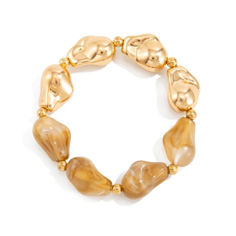 Stylish Resin Elastic Bracelet With Unique Irregular Designs for Women Fashion Accessories