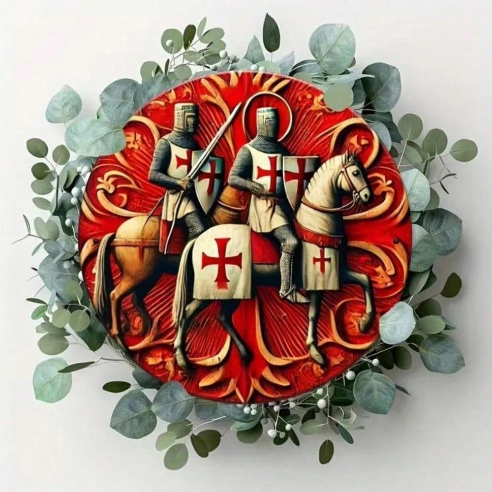 1PC Knights Templar Metal Sign Vintage Wall Decor Home Cafe Bar Garage Unique History Gift
