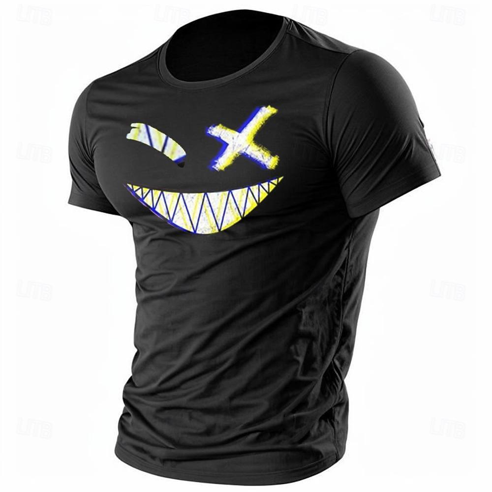

Men s Grimace T Shirt Tee Top Cotton Short Sleeve Graphic Shirt Black Comfortable Tee Vacation Street Fashion Designer Clothing S