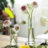Hydroponics Plants Desktop Glass Planter Vase Glass Vase Transparent Cylinder Flower Vase Bedroom Desktop Home Decoration