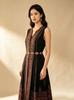 Retro Ethnic Floral Gem-Inlaid Metal Waist Chain Accessory