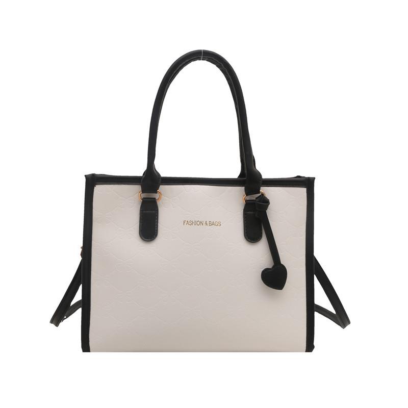 

Stylish Chic Color Block Handheld Small Square Bag For Women With Bow And Plaid Design чёрный