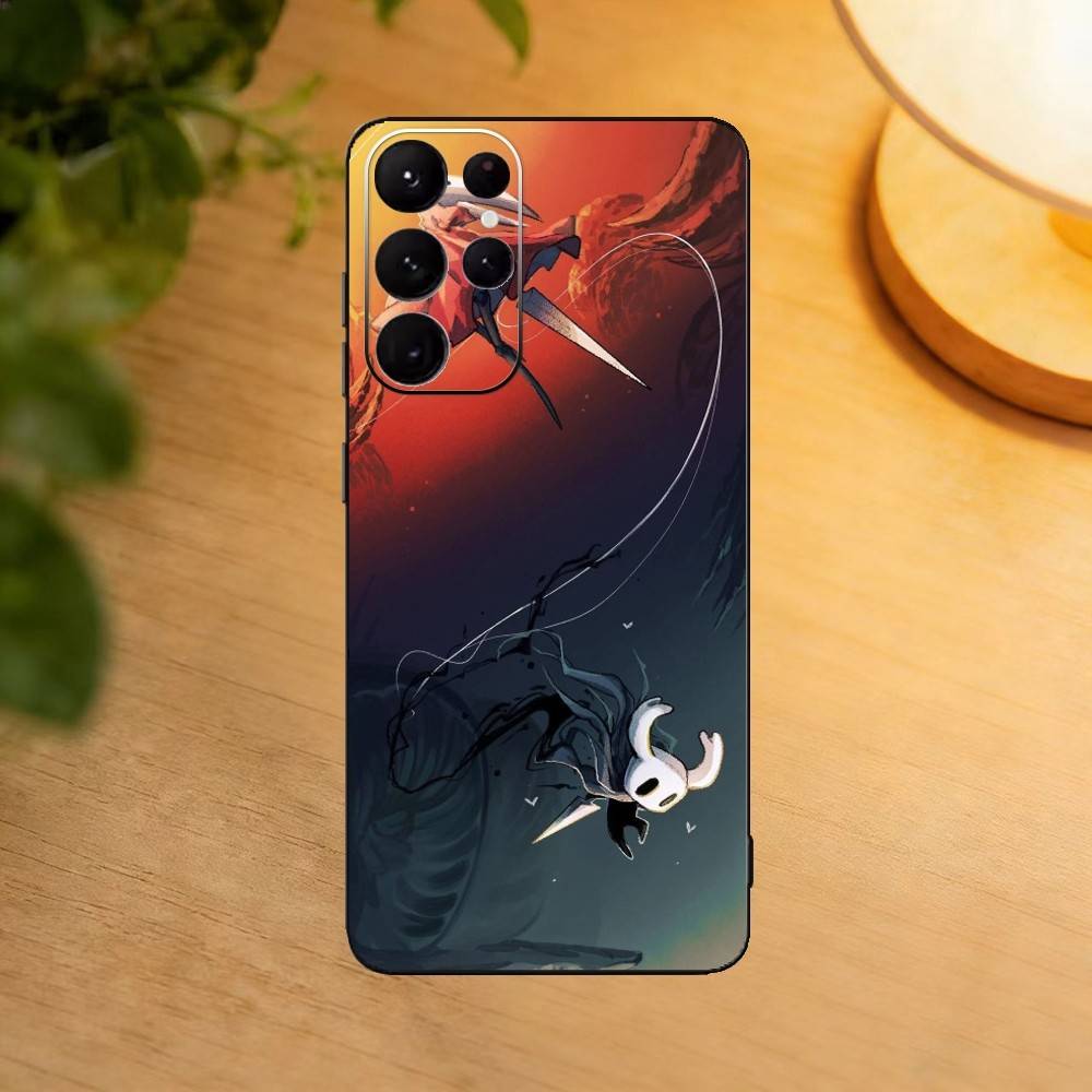 Game H-Hollow K-Knight Phone Case For Samsung S25,S24,S21,S22,S23,S30,Ultra,S20,Plus,Fe,Lite Black Shell