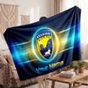 Reading FC Personalized Fleece Blanket With Football Logo, Custom Name Text Soft Warm Home Throw Blanket