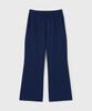 LUNDY Flare Back Slit Pants - Navy