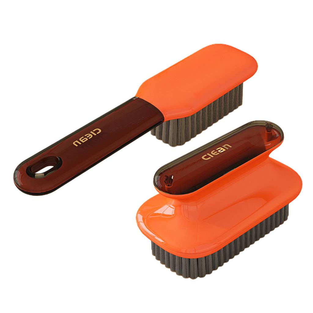 2pcs/Set Shoe Brushes + Laundry Brush Multi-Purpose Reusable Stain Removal Brush Household Cleaning Tool For Clothes/Causl Shoes