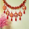 Chinese Year Banner Pendants Decoration Sign Photo Prop Door Spring Festival