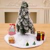 Luxurious Mini Christmas Tree Decoration With Colorful Sequined Skirts For Festive Cheer