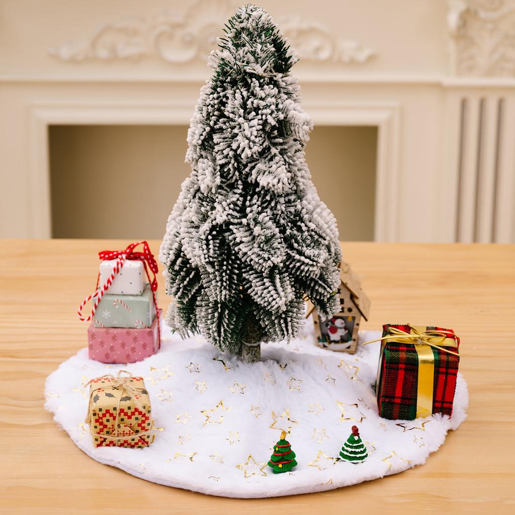 Luxurious Mini Christmas Tree Decoration With Colorful Sequined Skirts For Festive Cheer