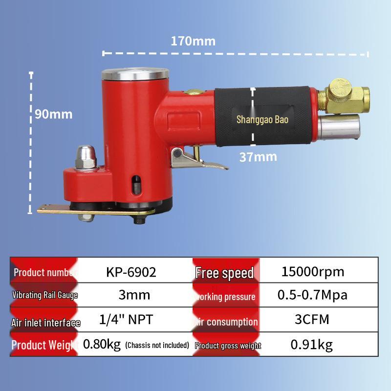 Gaobao Air-Powered Straight Sander Polisher - Compact Pneumatic Grinder