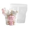 Scented Candle Mold  Balloon Candle Mold 3d Couple Bear Silicone Mold Flexible For Weddings Home Decor Diy Craft