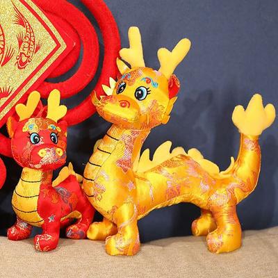 Zodiac Dragon Zodiac Drago Plush Toys Chinese Dragon Dragon Year Mascot Doll  Party