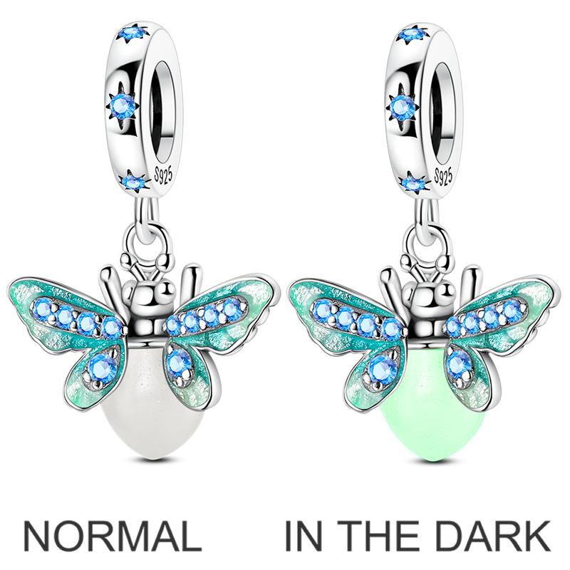 Lucky Clover Charms Bead Copper Inlaid Pink Zirconium Cute Pets Pendants Fit Original Pandora Bracelet Jewelry Gift