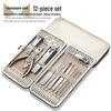19-Piece Nail Care Set: Cuticle Nippers, Nail Clippers, Art Tools