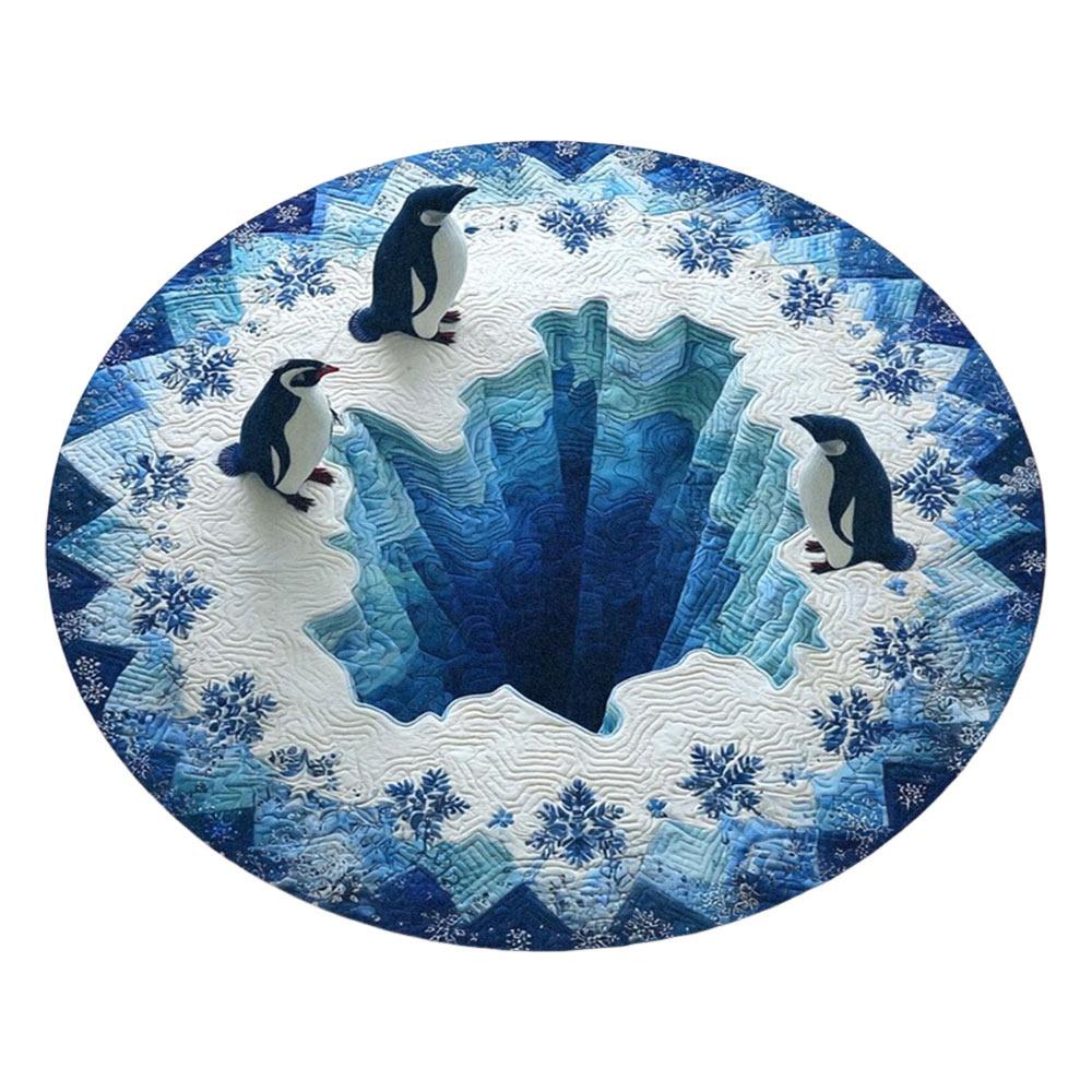 60*60cm Christmas Round Carpet Crystal Velvet Red Christmas Tree Base Mat 3D Special-shaped Anti-Slip Entrance Carpet