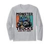 Monster Trucks Are My Jam Vintage 70s Monster Driving Trucks Long Sleeve T-Shirt